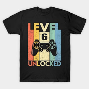 Kids Level 6 Video  6th Birthday T-Shirt